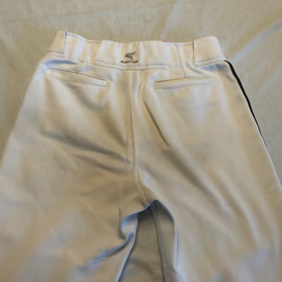 Easton White Black Piping Baseball Pants with Adjustable Length Size Med… - Picture 8 of 10